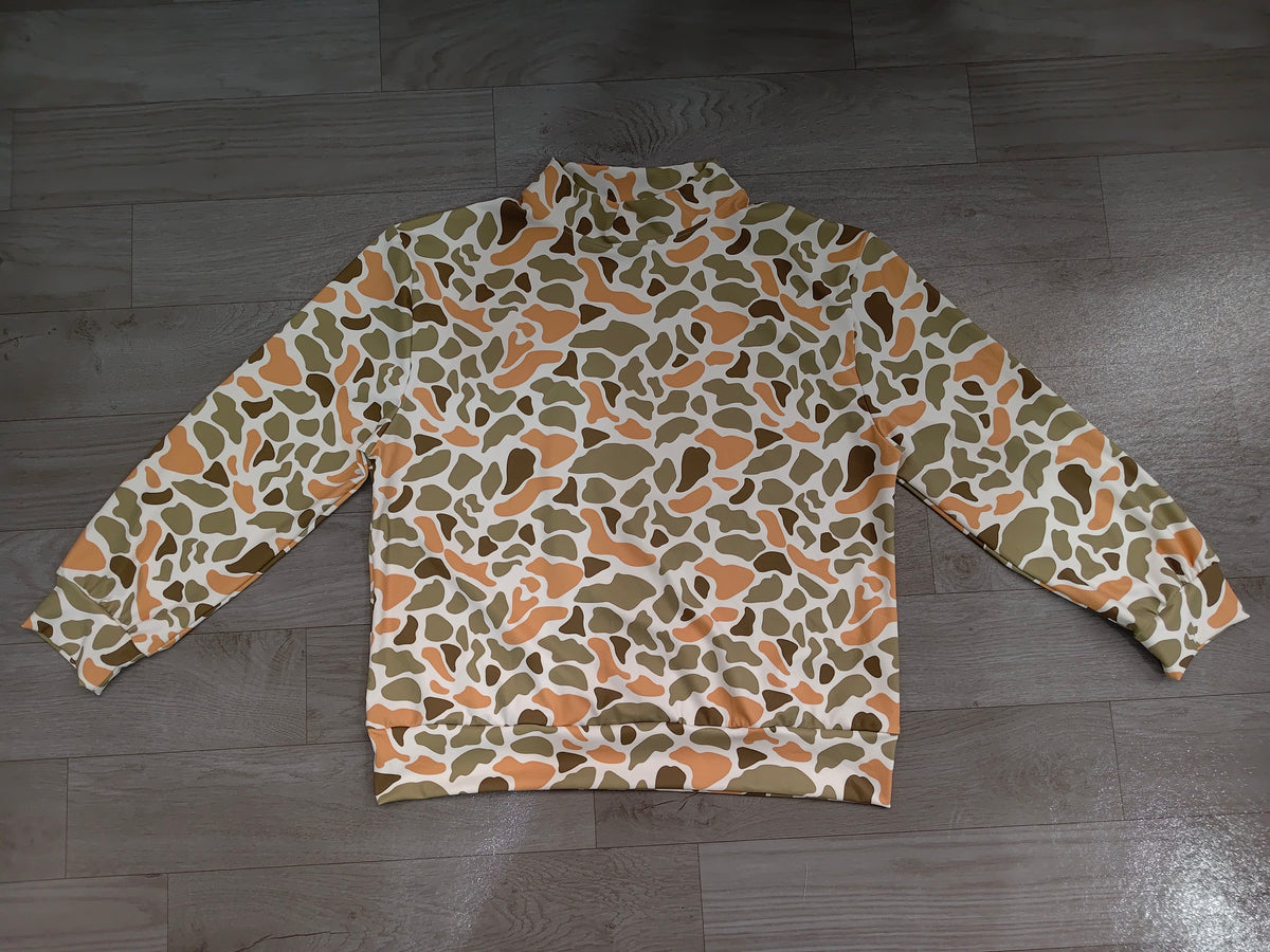 Adult Women Clothes Green Yellow Camo Yoga Active Long Sleeve T-shirts Top Preorder GT1819