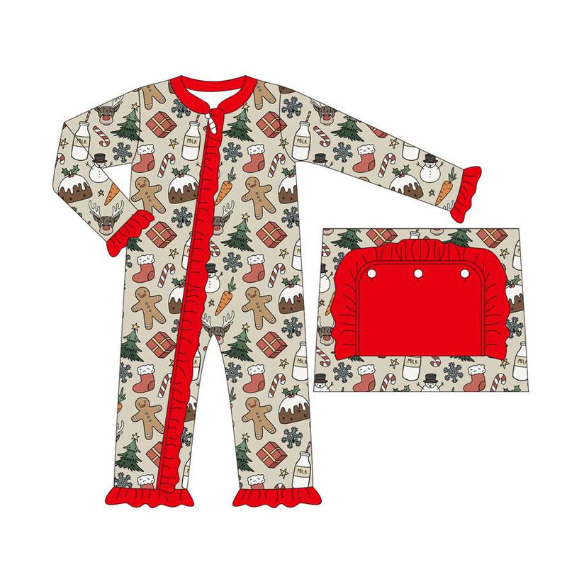 Baby Infant Girls Rompers Christmas Gifts Ruffle Rompers preorder LR1396