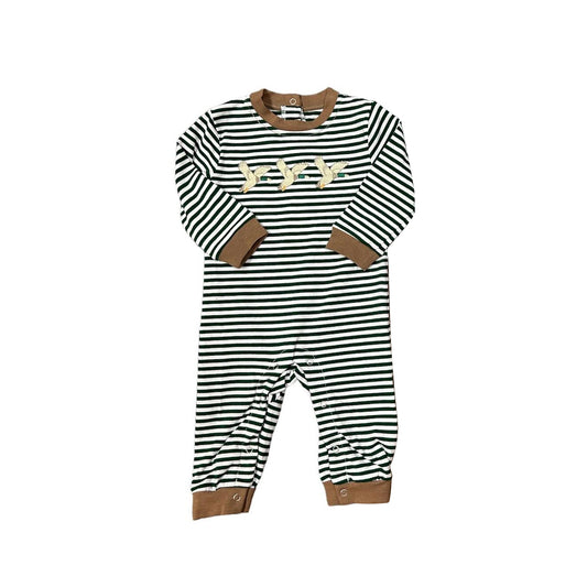 Baby Infant Boys Rompers Stripes Mallard Ducks Rompers preorder LR1539