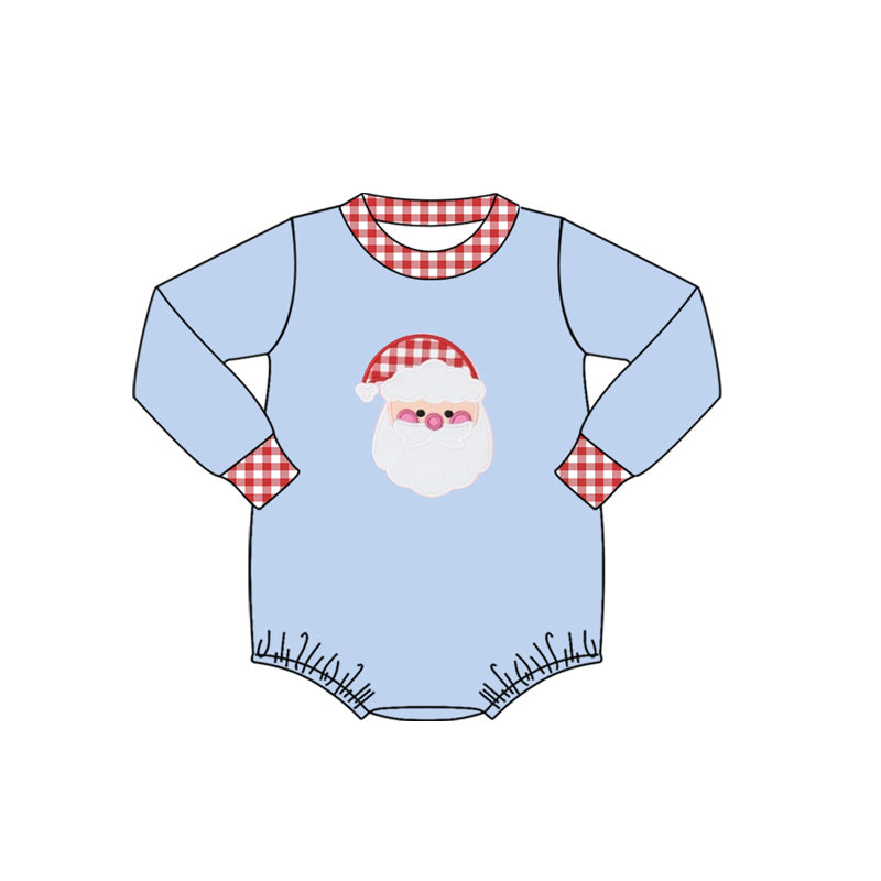 Baby Infant Boys Rompers Christmas Santa Long Sleeve Rompers preorder LR1734