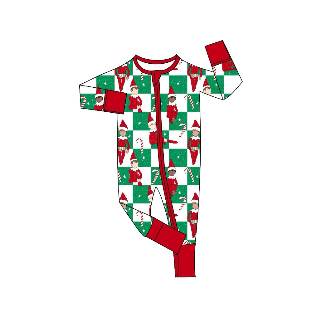 Baby Infant Boys Rompers Christmas Zip Rompers preorder LR1817