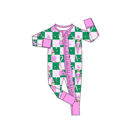 Baby Infant Girls Rompers Christmas Zip Rompers preorder LR1818