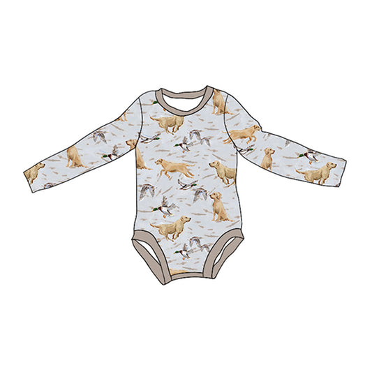 Baby Infant Boys Rompers Dog Hunting Rompers preorder LR1865