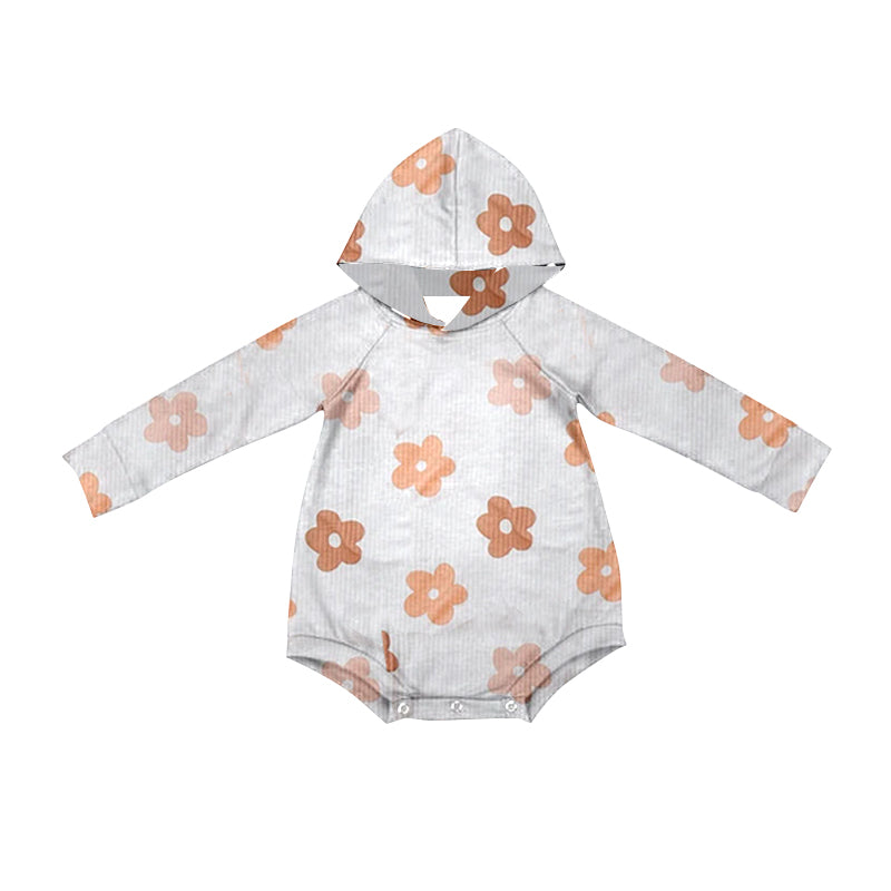 Baby Infant Girls Rompers Flowers Hooded Rompers preorder LR1886