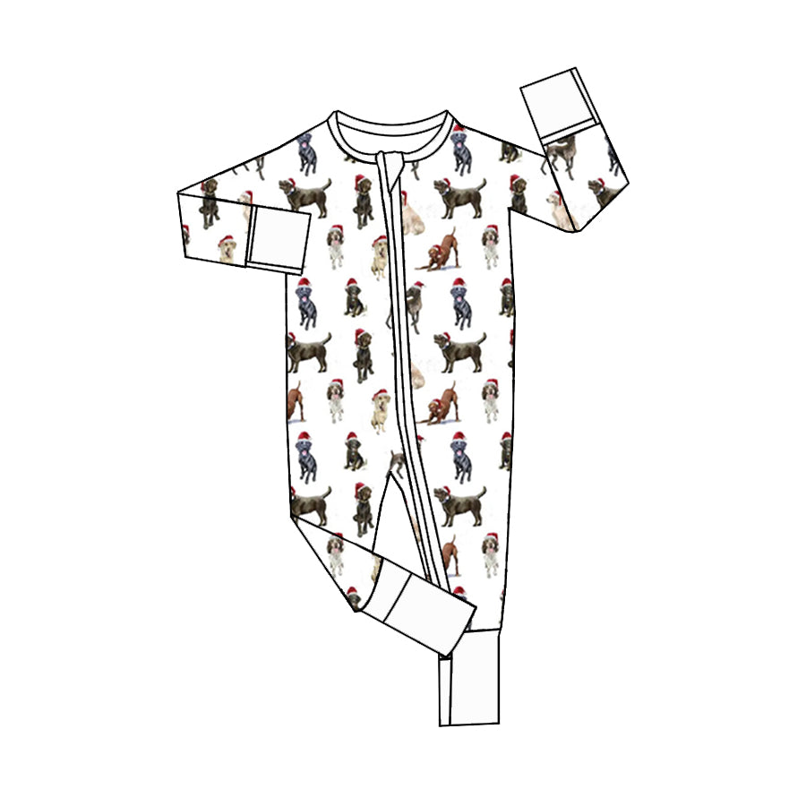 Baby Infant Boys Rompers Christmas Dogs Long Sleeve Rompers preorder LR1920