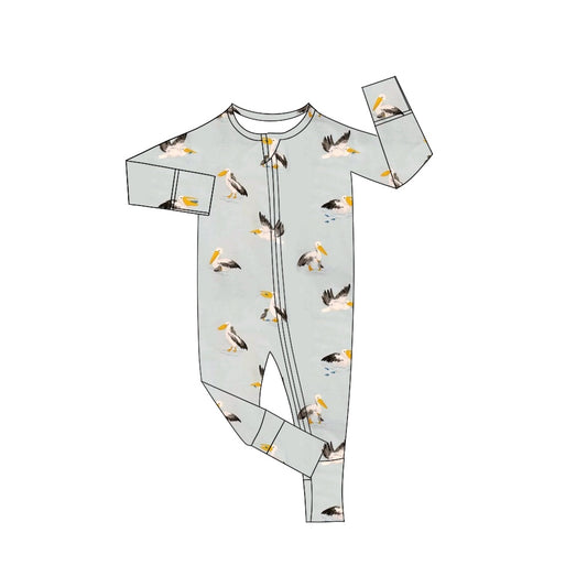 Baby Infant Boys Rompers Hunting Ducks Zip Rompers preorder LR1942