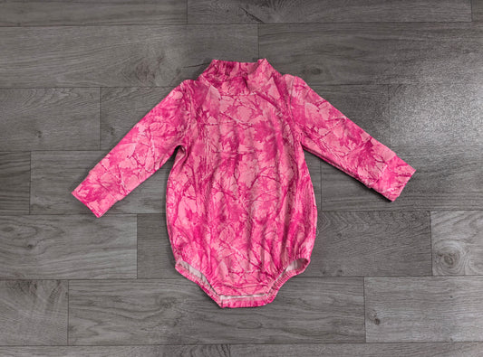 Baby Girls Rompers Pink Leavers Camo Long Sleeve Rompers Preorder LR3224