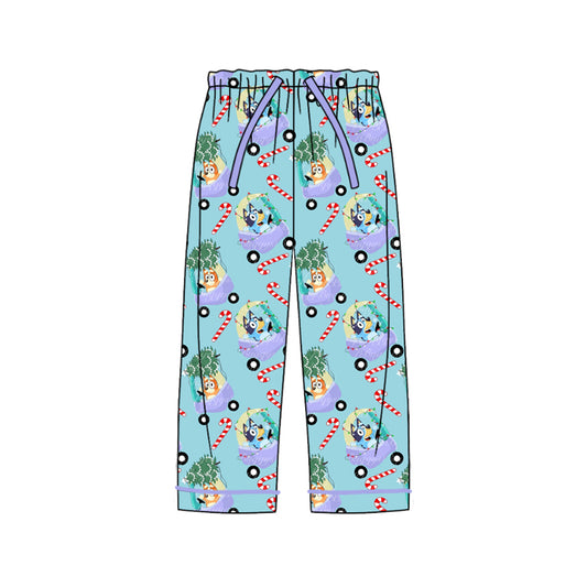 Adult Women Pants Christmas Dogs Candy Bottom Pants Pajamas Preorder P0565