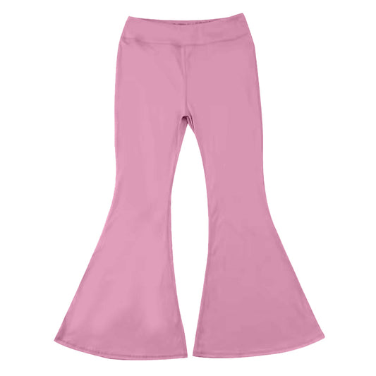 Baby Girls Pants Dark Pink Yoga Active Wear Bell Bottom Pants Preorder P0573