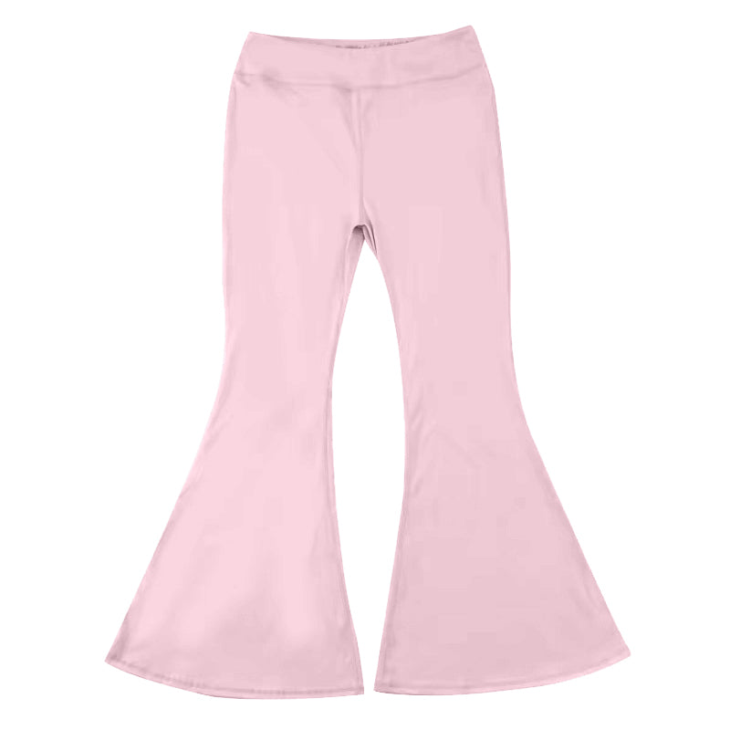 Baby Girls Pants Light Pink Yoga Active Wear Bell Bottom Pants Preorder P0576