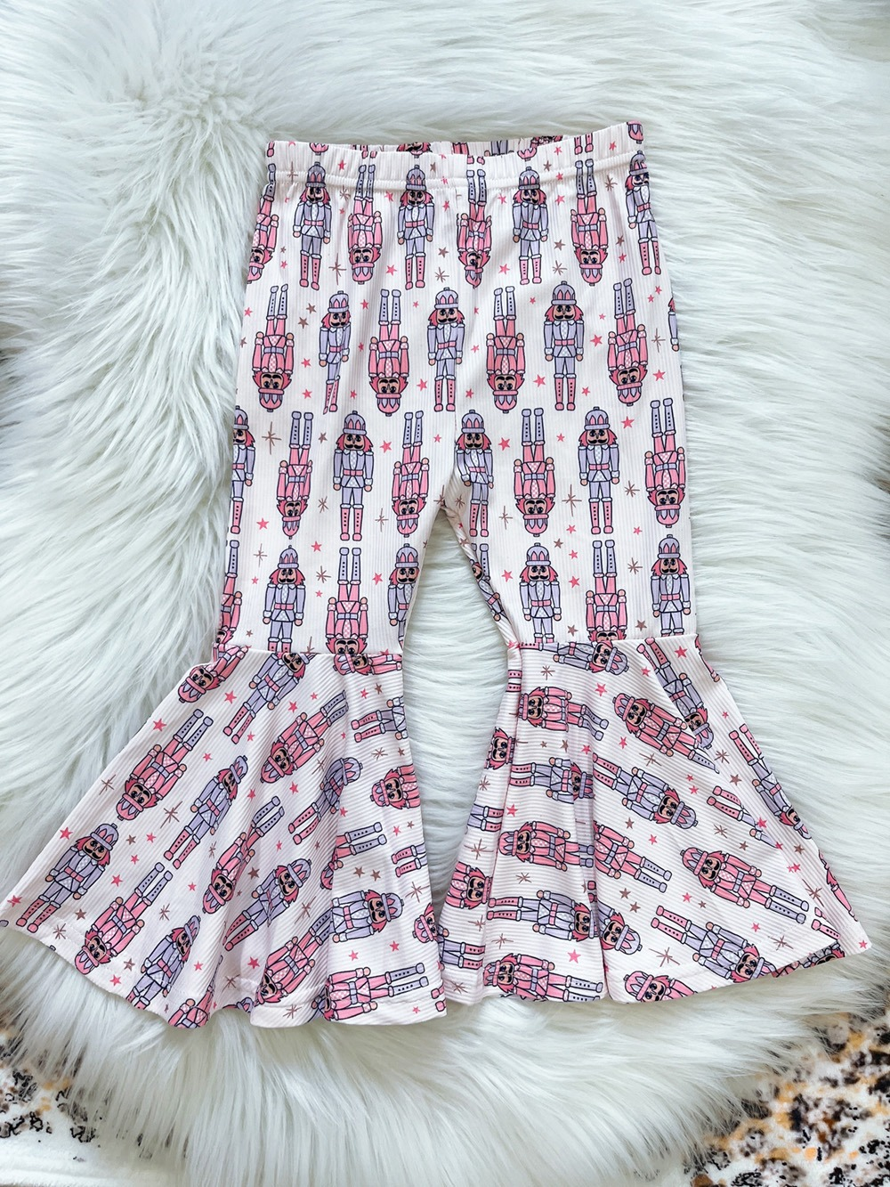 Baby Girls Pants Christmas Bell Bottom Pants Preorder P0596