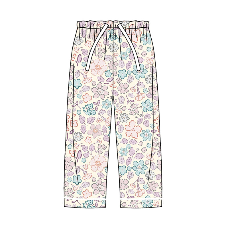 Adult Women Pants Flowers Bottom Pants Pajamas Preorder P0612