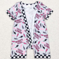 Baby Infant Girls Romper Boutique Mama's Girl Zip Short Sleeve Rompers SR0562