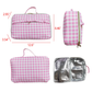 Baby Girls Lunch Boxes Back To School Pink Checkered Back Bags Lunch Boxes BA0088