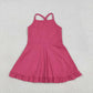 Sibling Baby Girls Strap Yoga Active Short Team Knee Length Dresses
