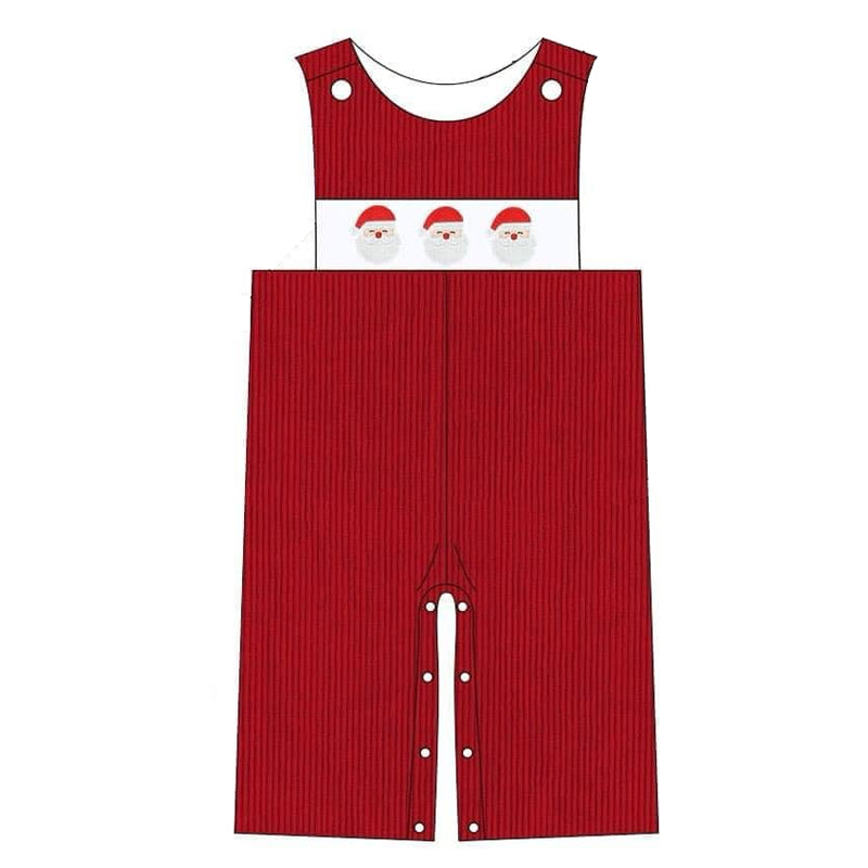 Baby Infant Boys Rompers Christmas Red Santa Sleeveless Rompers preorder SR1955