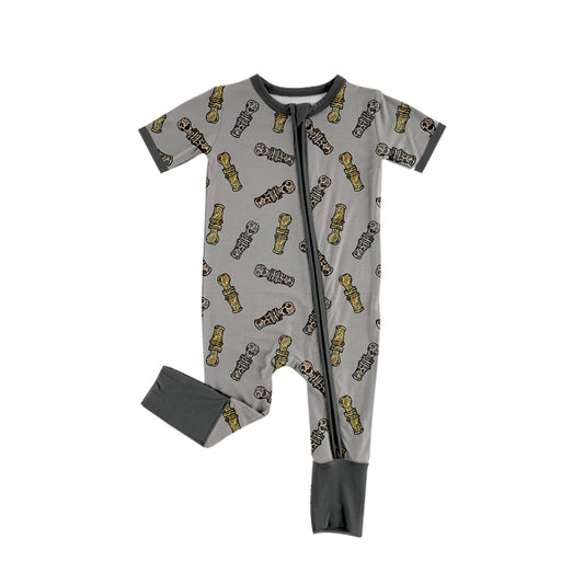 Baby Infant Boys Rompers Grey Duck Call Long Sleeve Rompers preorder SR1980