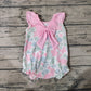 Baby Infant Girls Rompers Easter Rabbits Pink Flowers Rompers preorder SR2546