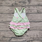 Baby Infant Girls Rompers Summer Wateremelon Green Ruffles Rompers preorder SR2764 3.17