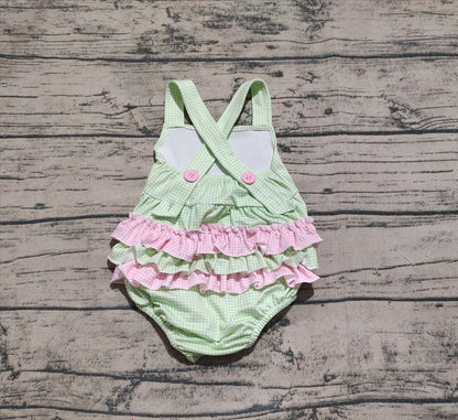 Baby Infant Girls Rompers Summer Wateremelon Green Ruffles Rompers preorder SR2764 3.17