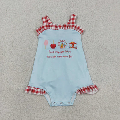 Sibling Baby Boys Park Shirts Top Red Checked Shorts Clothes Set Rompers