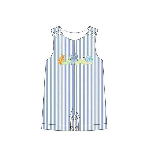 Baby Boys Sleeveless Ladybirds Snails Stripe Shorts Rompers Preorder 11.20