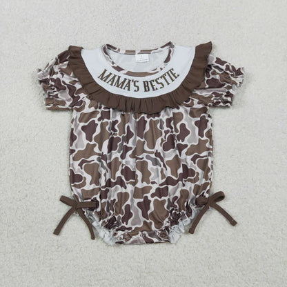 Sibling Embroidery Mama's & Daddy's Boys & Girls Southern Camo Rompers