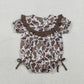 Kids Sibling Clothing Embroidery Mama's Boy Girl Brown Camo Shorts Clothes Set Dress Rompers
