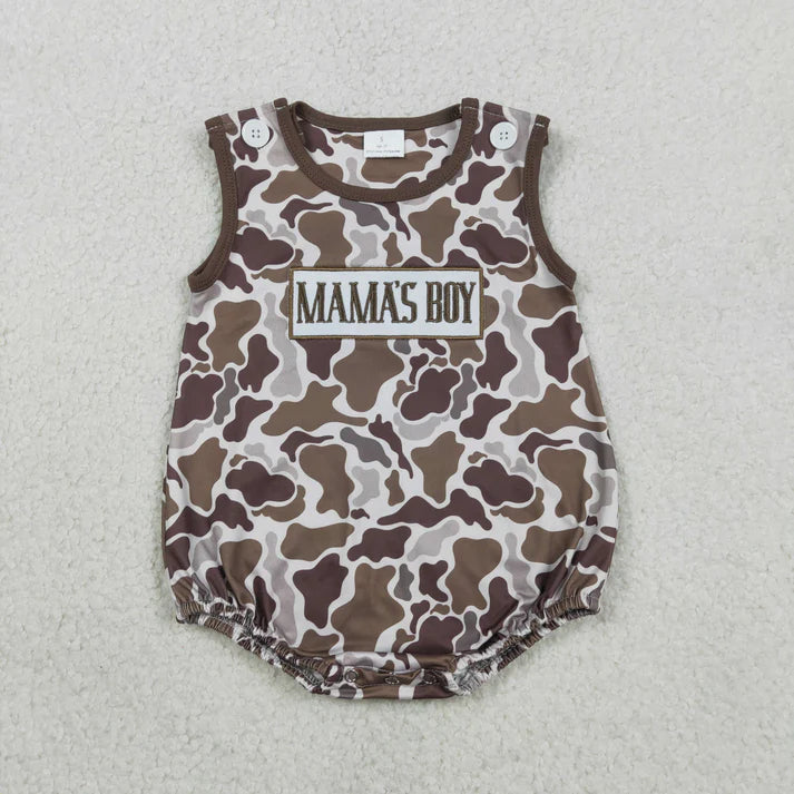 Sibling Embroidery Mama's & Daddy's Boys & Girls Southern Camo Rompers