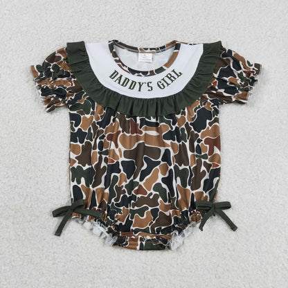 Sibling Embroidery Mama's & Daddy's Boys & Girls Southern Camo Rompers