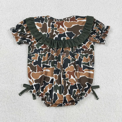 Sibling Embroidery Mama's & Daddy's Boys & Girls Southern Camo Rompers