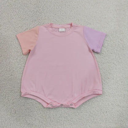 Sibling Baby Kids Clothes Patchwork Shirts Tops Shorts Clothes Set Rompers