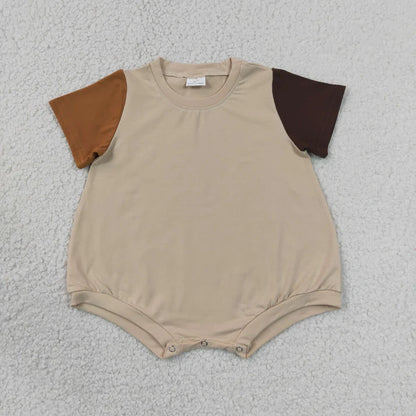 Sibling Baby Kids Clothes Patchwork Shirts Tops Shorts Clothes Set Rompers