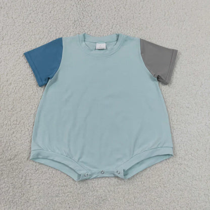 Sibling Baby Kids Clothes Patchwork Shirts Tops Shorts Clothes Set Rompers
