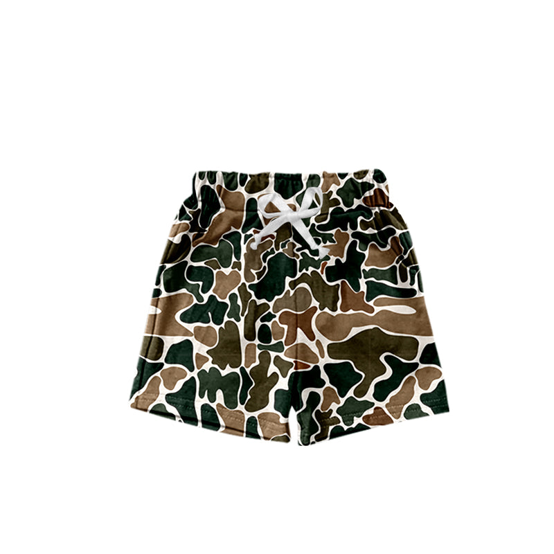 Baby Kids Shorts Brown Camo Summer Shorts Bottoms Preorder SS0359