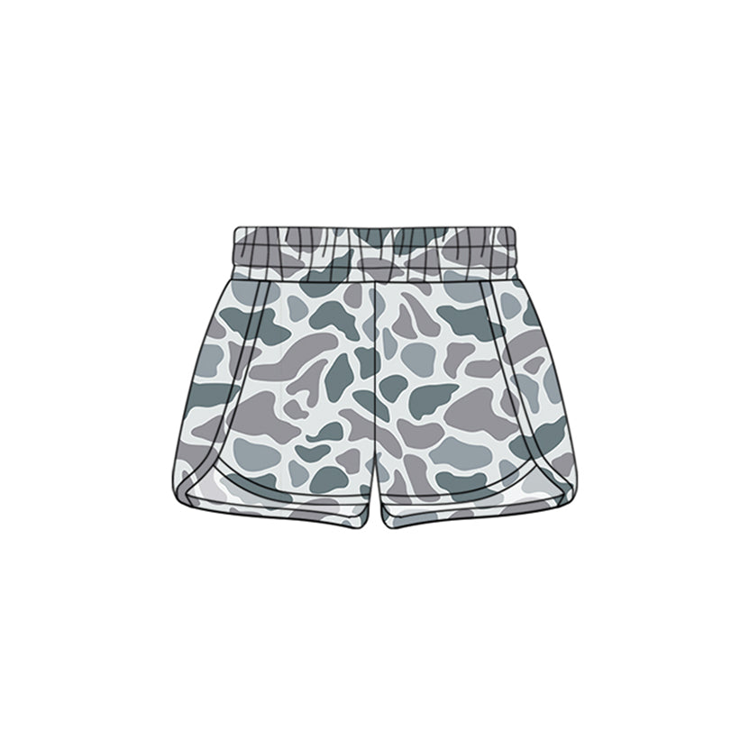 Baby Girls Shorts Grey Camo Summer Shorts Bottoms Preorder SS0361