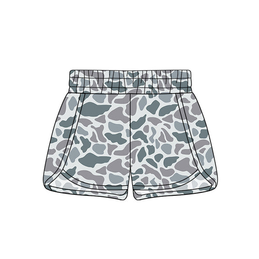 Adult Women Shorts Grey Camo Summer Shorts Preorder SS0363