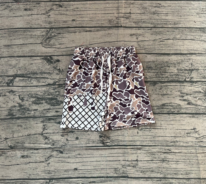 Baby Boys Khaki Camo Drip Team Shorts Bottom Preorder SS0646 11.17