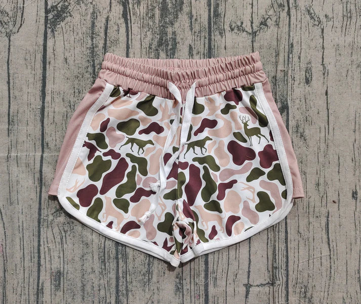 Baby Girls Ducks Dogs Deer Camo Southern Shorts Bottom Preorder SS0743 11.15
