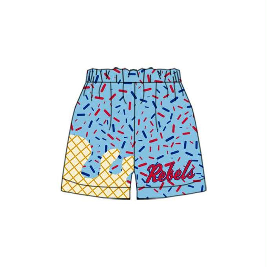 Preorder(moq 8) Baby Boys Rebels Blue Sprinkles Team Shorts Bottom 9.6
