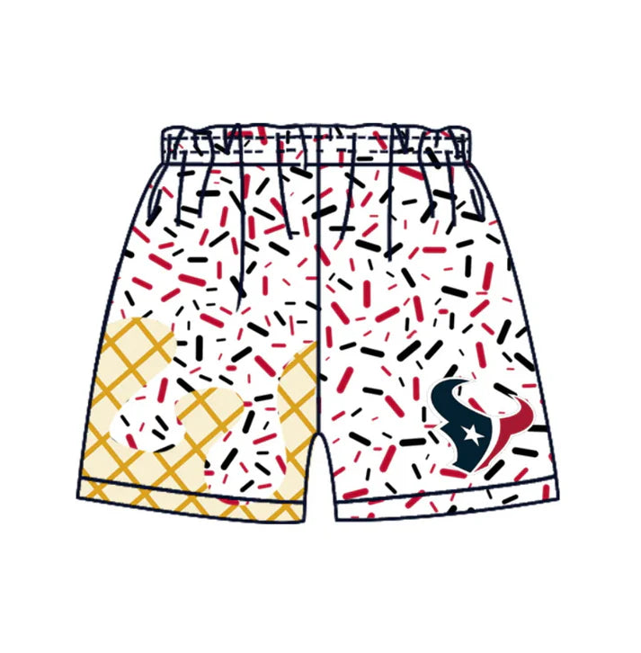 MOQ 5 pcs red navy ice cream sprinkle kids boys tea 8.19