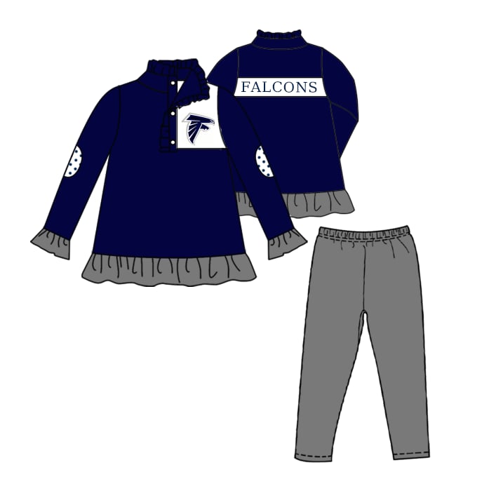 Preorder moq 5 Baby Girls Clothes Long Sleeves Tops Pants Sets