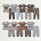 Sibling Baby Boys Southern Camo Baseballs Top Legging Jogger Pants Team Clothes Sets 1.8