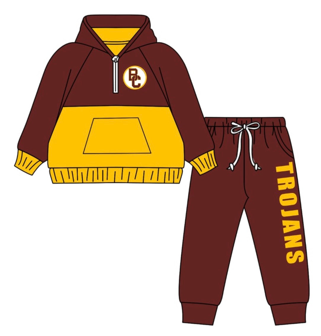Preorder(moq 5) Baby Boys Clothes Long Sleeves Hoodies Pants Sets