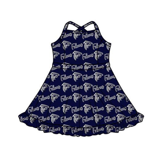 Preorder (moq 5)Baby Girls Dress Boutique Strap Knee Length Dress