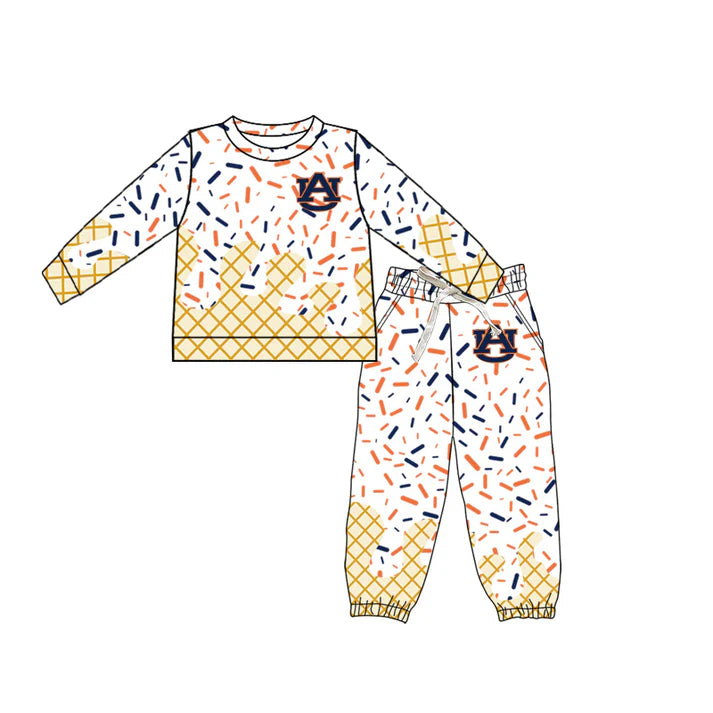 preorder(moq 5) Baby Boys AU Team long Sleeve Tee Shirt pants Clothes Sets 6.12