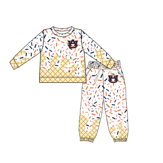 preorder(moq 5) Baby Boys AU Team long Sleeve Tee Shirt pants Clothes Sets 6.12