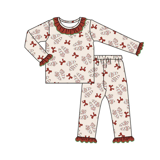 Baby Girls Clothes Christmas Tree Cake Tunic Top Pants Sets Preorder Moq 5