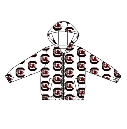 Preorder (moq 5)Baby Boys Long Sleeves Red Bull C Plaid Hoodies Cardigan Jackets Top 7.24