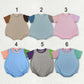 Sibling Baby Kids Short Sleeve Colorful Patchwork Rompers